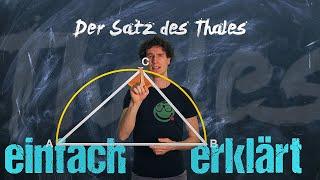 Satz des Thales - einfach erklärt