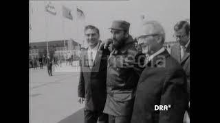 Fidel Castro and Erich Honecker meet for Ernst Thälmann Island in East Berlin, 1972