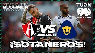 Resumen | Atlas vs Pumas | Liga Mx Apertura 22 -J12 | TUDN