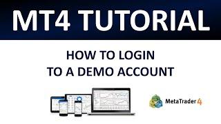 MT4 Tutorial | How To Login To A Demo Account