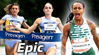 Wow! Sha'Carri Richardson Battles Abby Steiner || Women 200m USA National Championship 2023