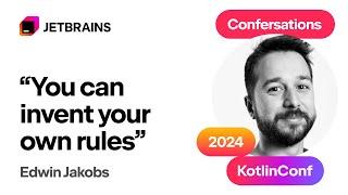 Creative Coding Insights with Edwin Jacobs | KotlinConfersations'24
