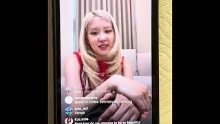 Blackpink Rosie Instagram Live (Christmas Day)