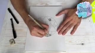 КАК НАРИСОВАТЬ ЗЕНДАЛУ! HOW TO DRAW -MANDALA ART