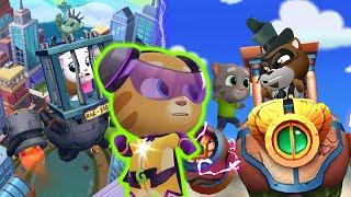 Talking Tom Hero Dash Ultra - Prime Ginger X Talking Tom Saving Angela, Hank & Ben - All Bosses