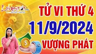 Tử Vi Hàng Ngày 11/9/2024 Thứ 4 Chúc Mừng Con Giáp Tài Lộc Vượng Phát Nhanh Kiếm Tiền Về Đầy Túi