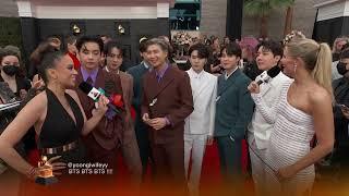 BTS Red Carpet Interview | 2022 GRAMMYs