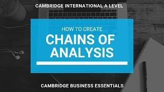 Cambridge International Business A level Chain of Analysis