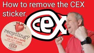 How to remove the CEX sticker.