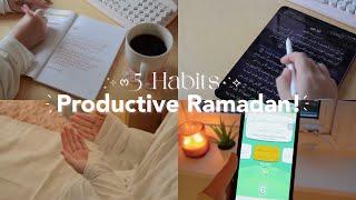 5 Habits to spend a Productive Ramadan with Qur’an Majeed | Ramadan Kareem!