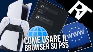 Come aprire il browser internet su PS5 - navigatore internet PS5 -