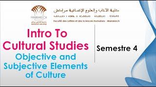 Intro to Cultural Studies _ Objective and Subjective Elements of Culture