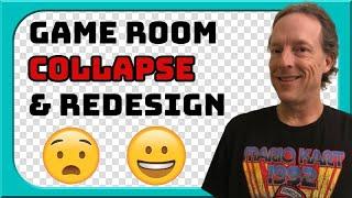 Game Room Collapse and Redesign - Walkthrough Tour