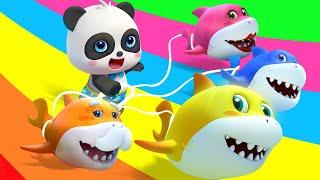Baby Shark Dance | Baby Shark | Nursery Rhymes | Baby Panda - Kids Songs