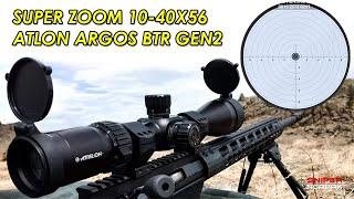 REVIEW RIFLESCOPE ATHLON ARGOS BTR Gen2 10-40x56 BLR SFP MOA