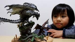 モンスターハンター カプコンフィギュアビルダー クリエイターズモデル 銀火竜 リオレウス希少種の開封動画