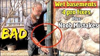 4 Solutions to fix a wet basement plus Noob Mistakes