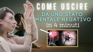 Come USCIRE da uno STATO MENTALE negativo in 4 minuti (tecnica potente!)