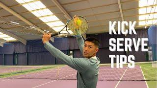 Kick Serve Tips- How to hit a kick serve