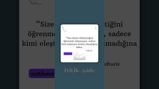 Bu eleştirme yasağını koyanda sizsiniz! unutmauın bunu... #felsefe #psikiyatri #düşündürensözler