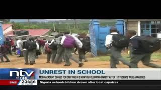 Molo boys academy closes for the 3rd time in 2 months following students' unrest