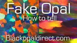 How to tell a fake opal or Synthetic opal from the real thing by www.blackopaldirect.com