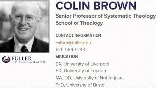 Dr. Colin Brown on The Trinity