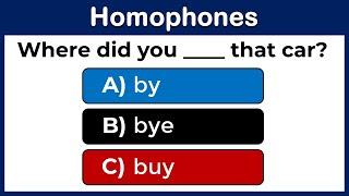 Homophones Quiz: CAN YOU SCORE 15/15 ON THIS QUIZ? 99% CANNOT. #1