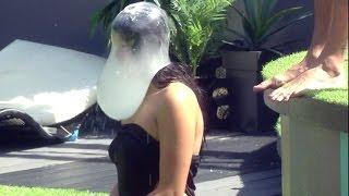 Guy Throws Condom Full of Water on Girls Head