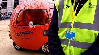 Edd China Driving The Amazing Outspan Orange At The Platinum Jubilee Pageant,London.Sunday 05/06/22