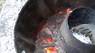 New aluminum smelter charcoal and a shop-vac