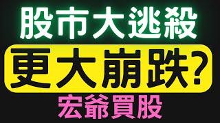 股市大逃殺，更大崩跌? 00878|0056|美債|亞光|佳能|凱基金|神達|陽明|台積電|金融股|三大法人|投資理財|台幣|美元|存股|股票| 12/19/24【宏爺講股】