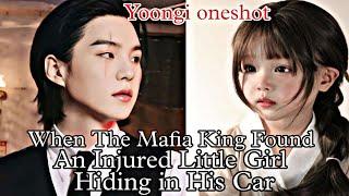 When The Mafia King Found An Injured Little Girl Hiding in His Car #yoongiff #fypシ