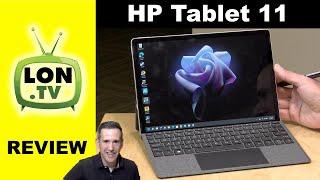 HP Tablet 11 Review - Windows 11 - Rotating Web Cam and Portrait / Landscape Keyboard - 11-be0097nr