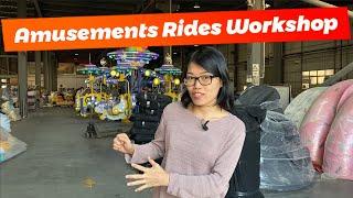 Amusement rides factory|Amusement park equipment workshop|Entertainment rides workshop