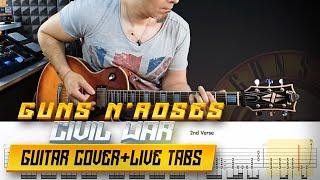 Civil War | Guns n' Roses | guitar cover with solos + live tabs