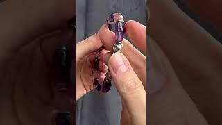 Аметист и Земляничный кварц. 3000р. Авторская работа #браслет #браслетаметист #jewelry #аметист