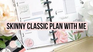 Skinny Classic Happy Planner Plan With Me - New Minimalist Sticker Book! // Happy Planner Girl