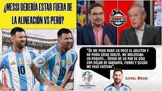 MESSI NO ES SUPERMÁN. Deben dejarlo descansar contra PERÚ para que recupere su nivel | Cronómetro