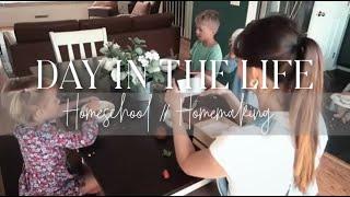 Day In The Life As a Mother of 5 // Homemaking & Homeschooling