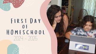 First Day of Homeschool 2024 - 25 | Day in the Life | Secular Homeschool Mom Collab