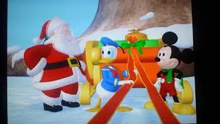 Mickey and Donald save and helped Santa and his Reindeer