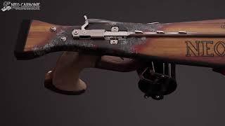 NC85PN - Neo Carbone 85 Demultiplied Nature - Wooden Speargun high quality