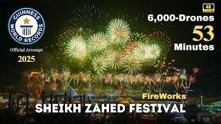  Guinness World Record Fireworks Show 2025 | Abu Dhabi | Full 58-Minute Video in 4K Ultra HD 