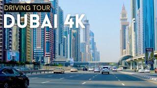 [4K] Dubai SKYSCRAPERS on SHEIKH ZAYED ROAD!! Driving Tour in Dubai Summer | Episode 2
