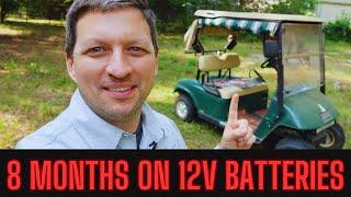 Review of the 12V Battery Swapped Golf Cart - 8 Months Daily Use.