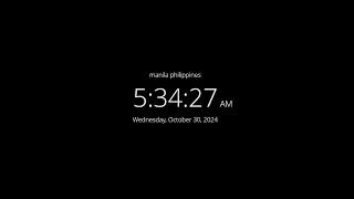  LIVE | Clock / Local time in manila philippines / what time is it now