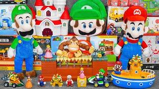 Super Mario Bros Unboxing Toys Review ASMR  Nintendo Super Mario Deluxe Bowser Battle Playset