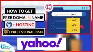 How to Get FREE (.com) Domain, Hosting and Business email |  [FROM YAHOO]
