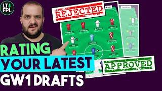 Rating your latest FPL Gameweek 1 drafts (Team Selections) | Fantasy premier league tips 2020/21